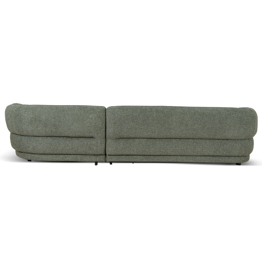 Right Chaise Sofa - Coral Dark Green - View 6