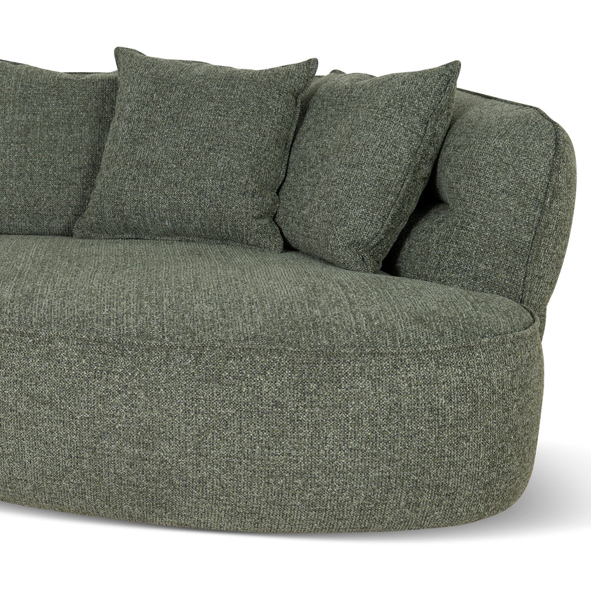 Right Chaise Sofa - Coral Dark Green - View 9