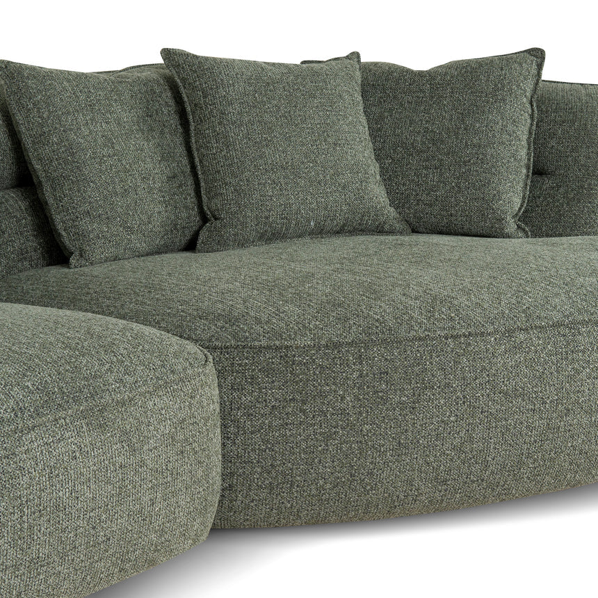 Right Chaise Sofa - Coral Dark Green - View 12