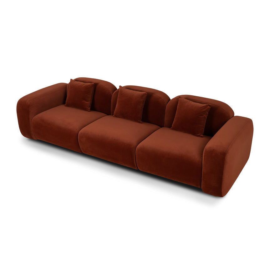 4 Seater Sofa - Umber Orange - View 4