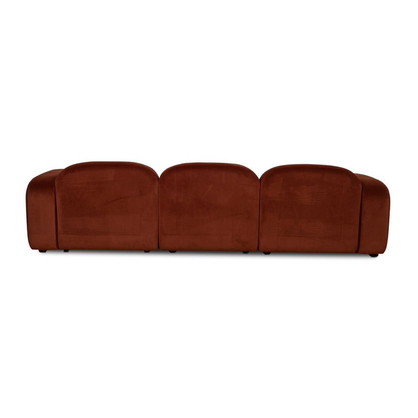 4 Seater Sofa - Umber Orange - View 6