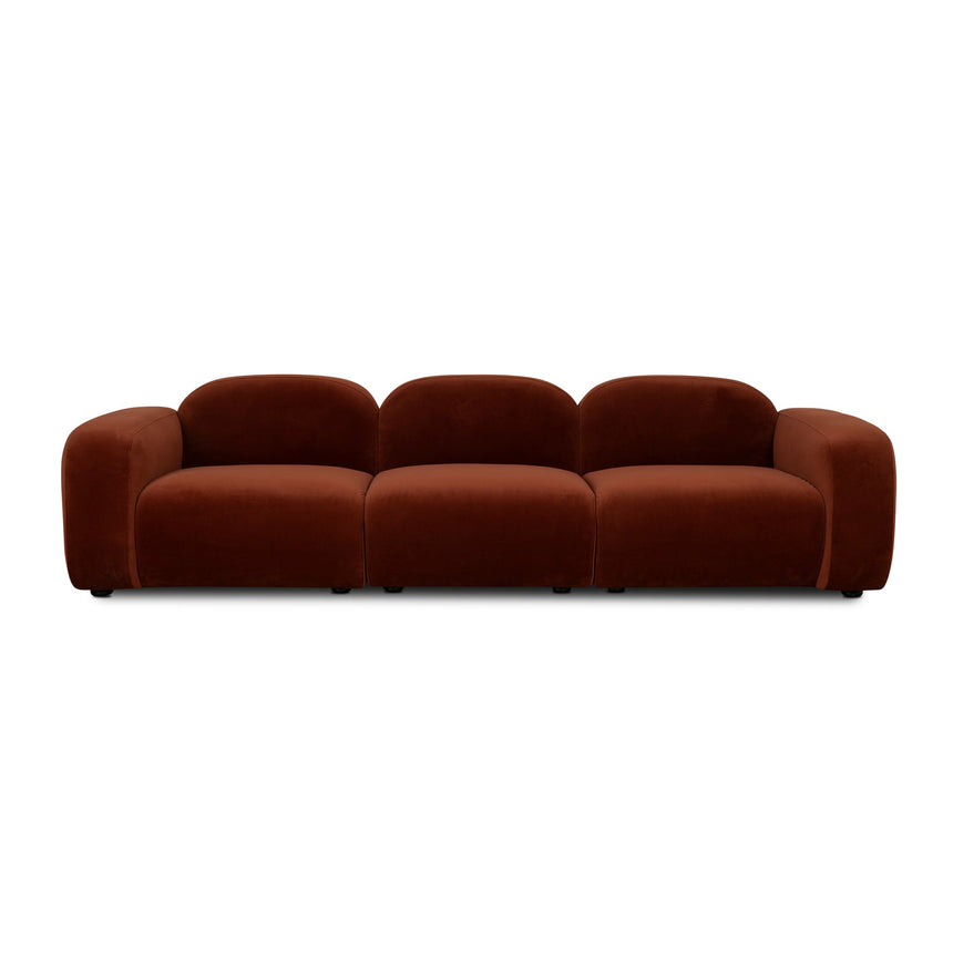 4 Seater Sofa - Umber Orange - View 5