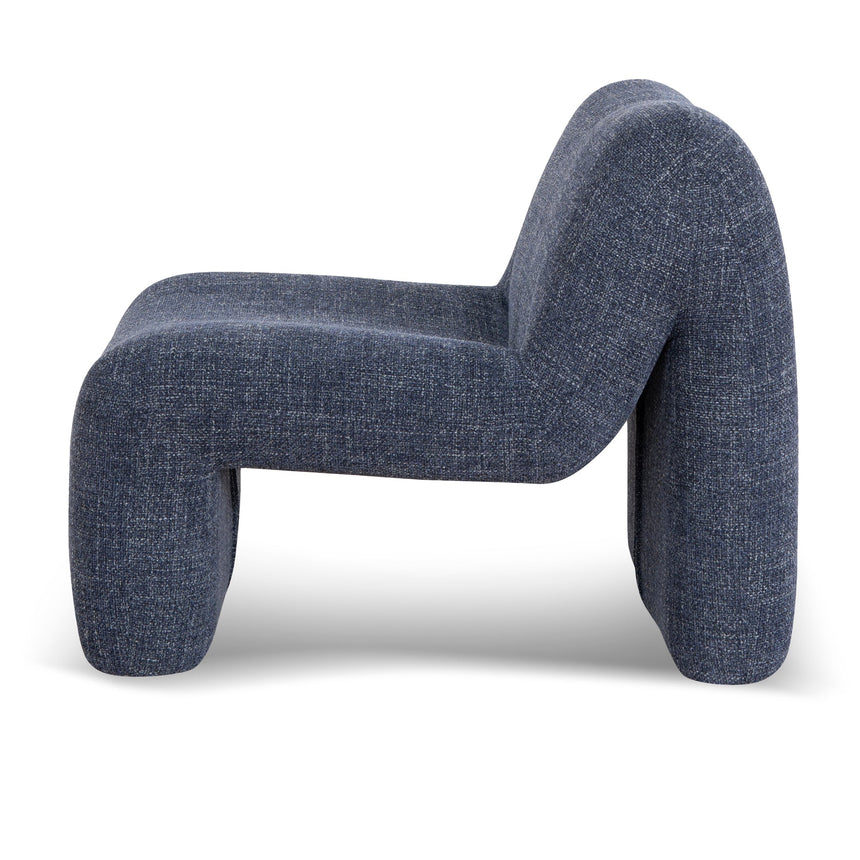Fabric Lounge Chair - Moss Navy - View 3
