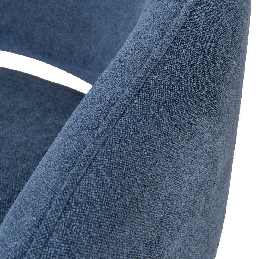 Fabric Armchair - Navy Blue - View 11