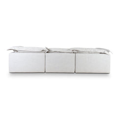 CLC10105-KSO 3 Seater Chaise Sofa - Pebble Beige
