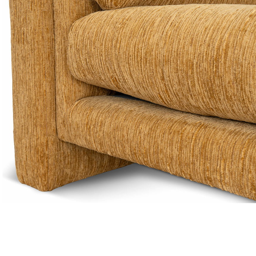 2 Seater Fabric Sofa - Yellow Sand - View 9