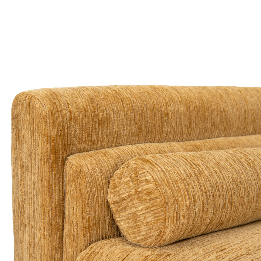 3 Seater Fabric Sofa - Yellow Sand - View 6