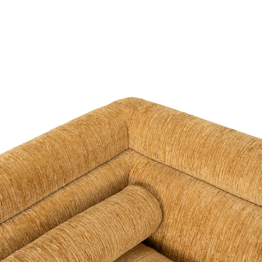 3 Seater Fabric Sofa - Yellow Sand - View 7