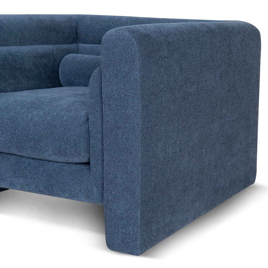 Fabric Armchair - Navy Blue - View 7