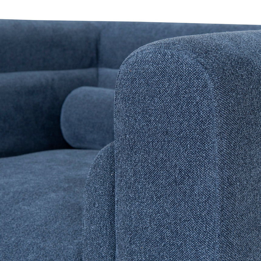 Fabric Armchair - Navy Blue - View 9