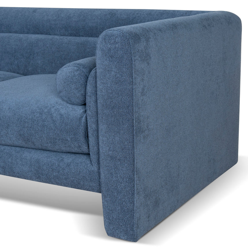 2 Seater Fabric Sofa - Navy Blue - View 7