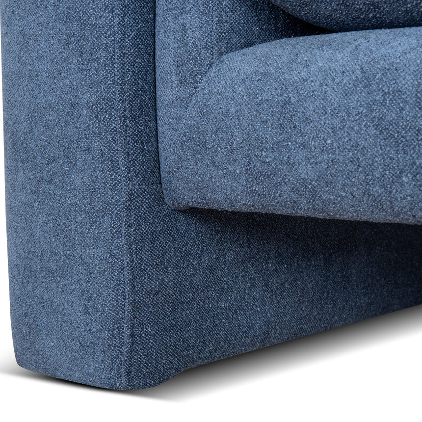 2 Seater Fabric Sofa - Navy Blue - View 10