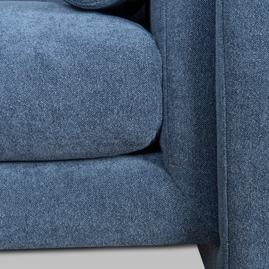 3 Seater Fabric Sofa - Navy Blue - View 17