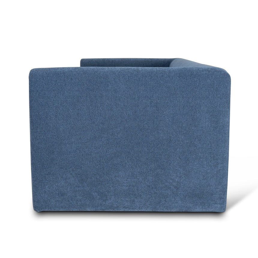 3 Seater Fabric Sofa - Navy Blue - View 5