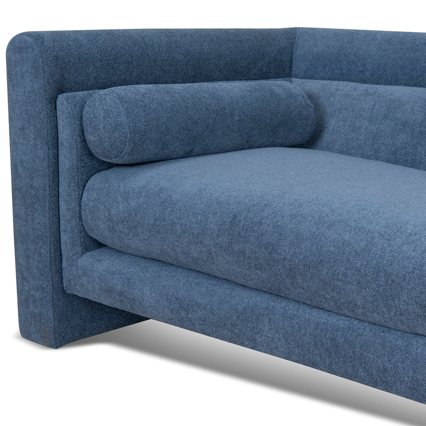 3 Seater Fabric Sofa - Navy Blue - View 7