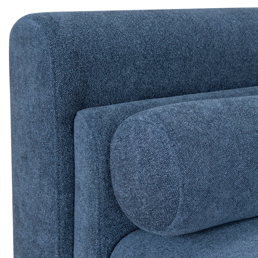 3 Seater Fabric Sofa - Navy Blue - View 9