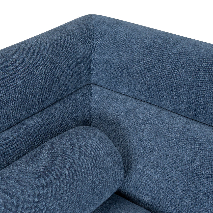 3 Seater Fabric Sofa - Navy Blue - View 10