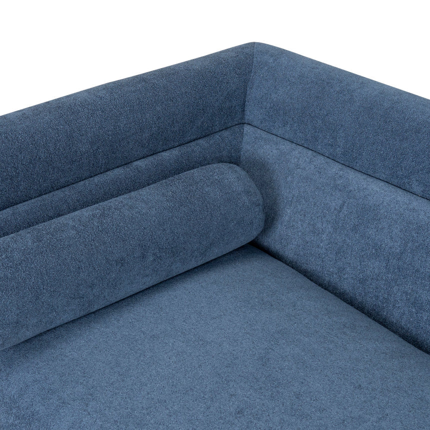 3 Seater Fabric Sofa - Navy Blue - View 11