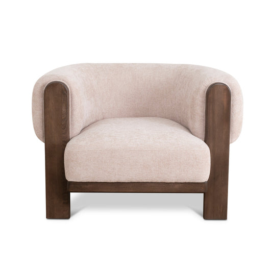 Walnut Armchair | Nicki Blush | Myka Home