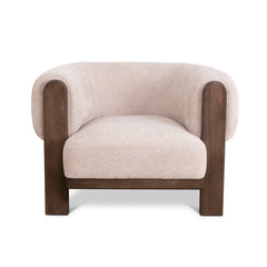 Walnut Armchair | Nicki Blush | Myka Home