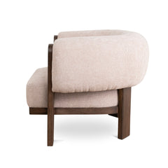Walnut Armchair | Nicki Blush | Myka Home