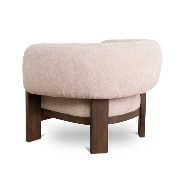 Walnut Armchair | Nicki Blush | Myka Home