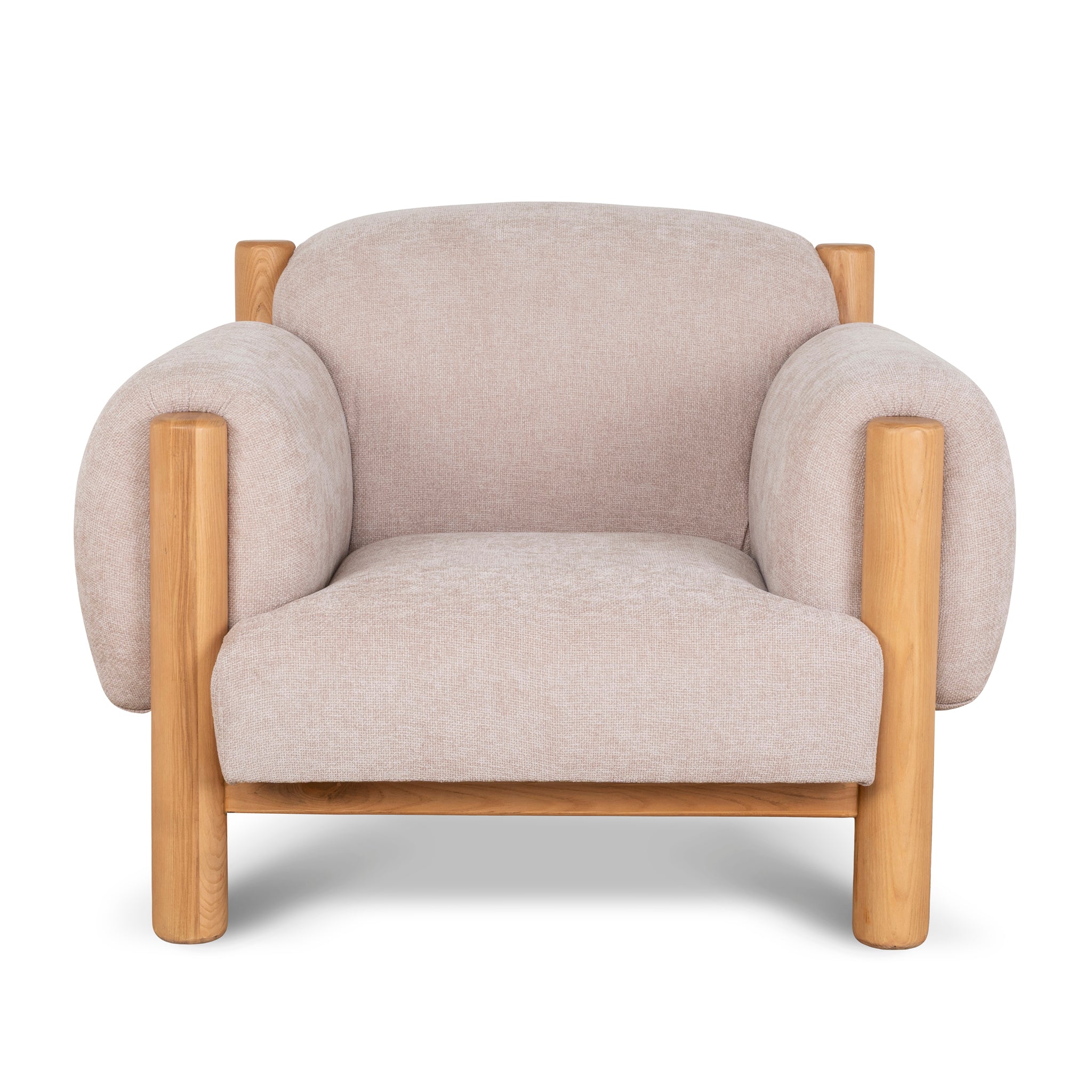 Natural Armchair | Nicki Blush | Myka Home