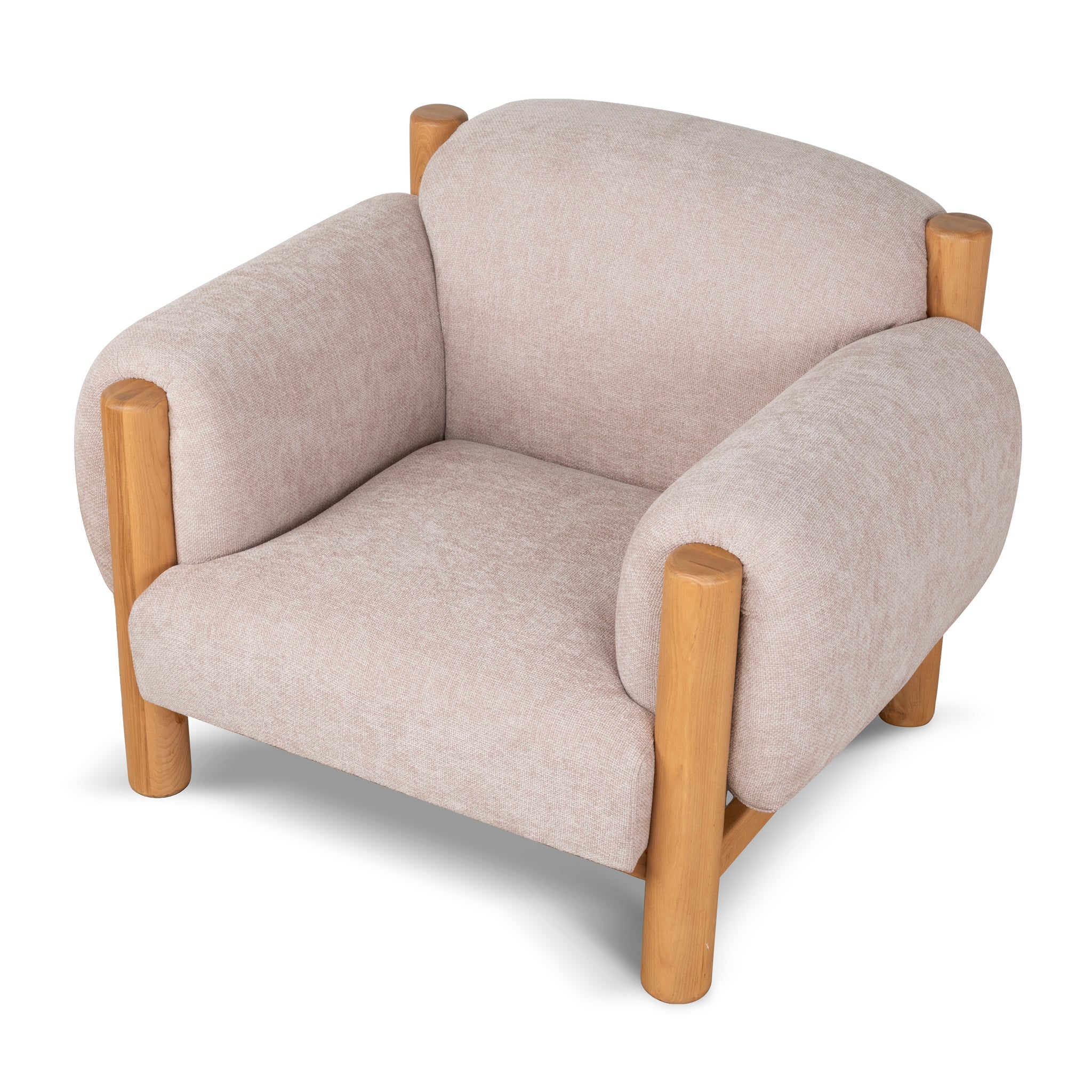 Natural Armchair | Nicki Blush | Myka Home