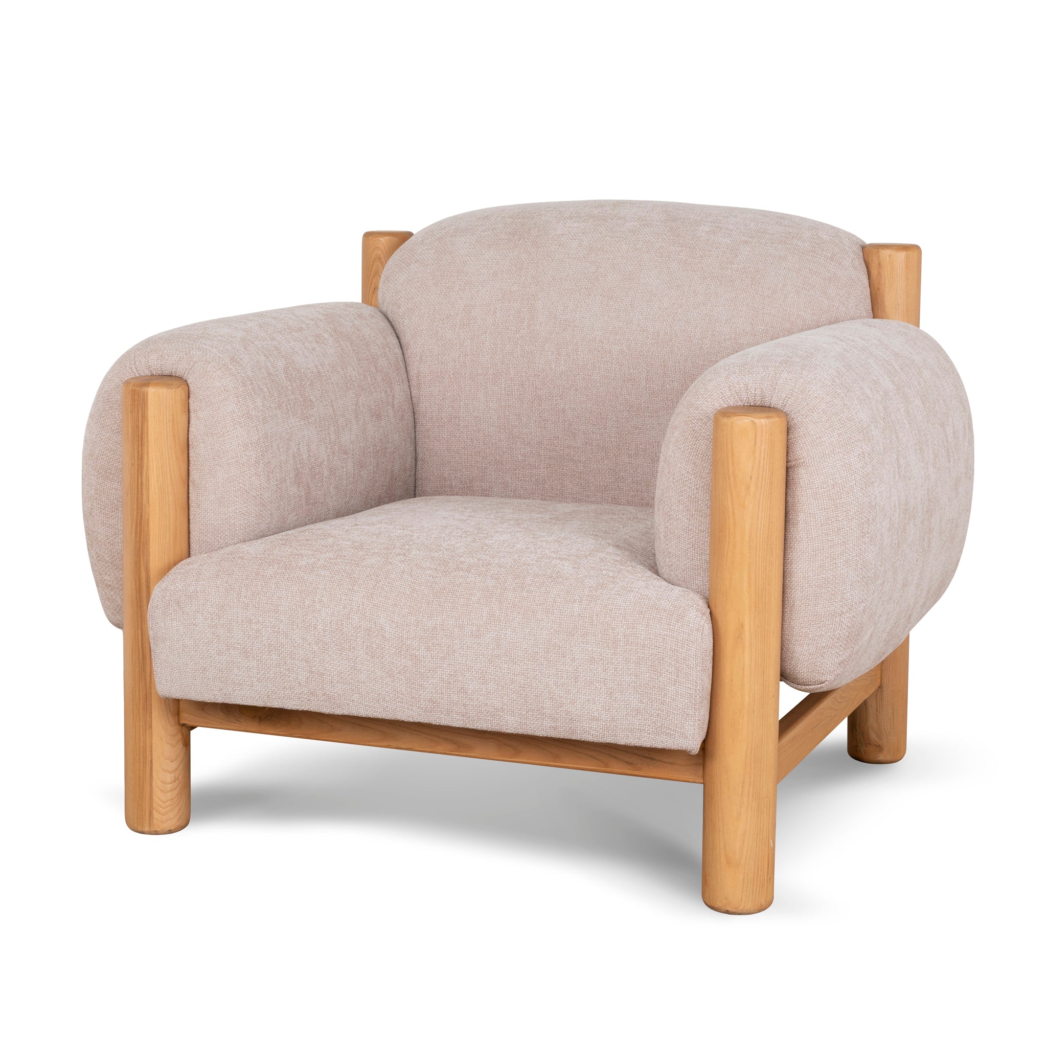 Natural Armchair | Nicki Blush | Myka Home