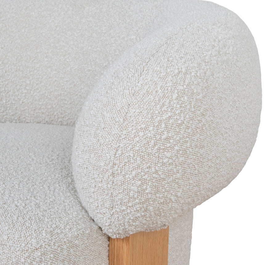 Armchair - Off White Boucle - View 9
