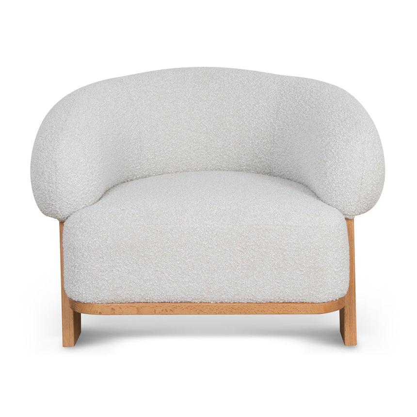 Armchair - Off White Boucle - View 2