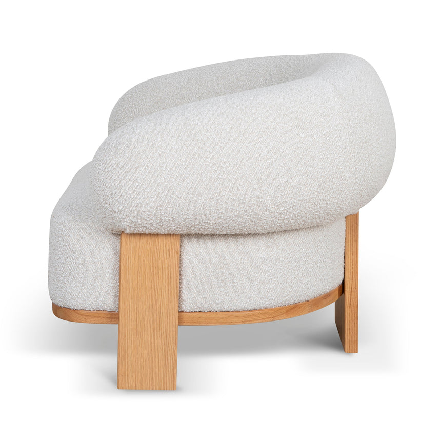 Armchair - Off White Boucle - View 3