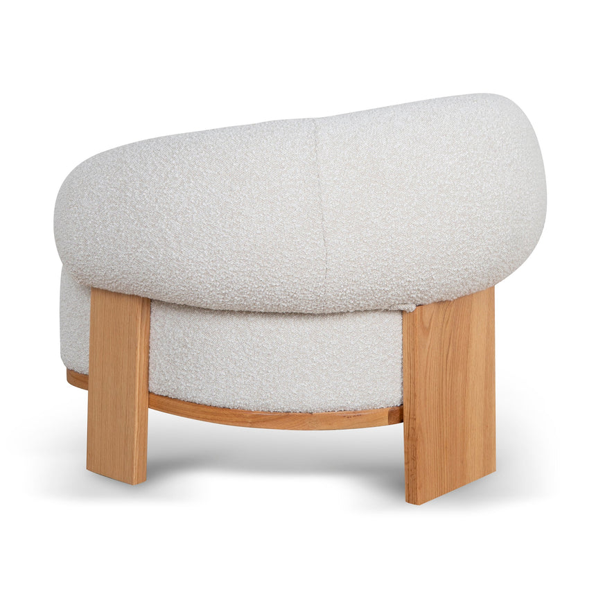 Armchair - Off White Boucle - View 4