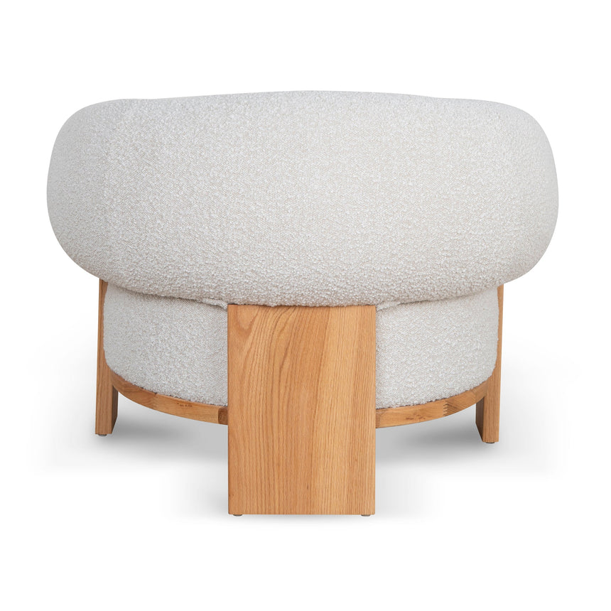 Armchair - Off White Boucle - View 5