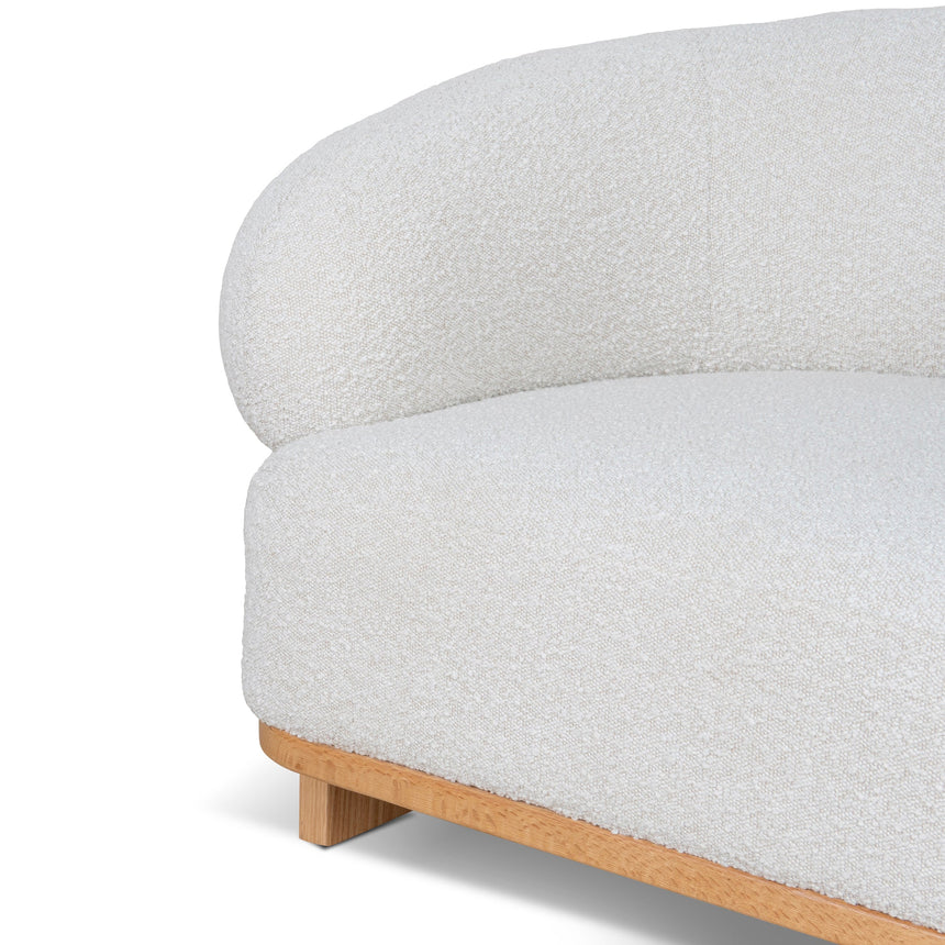 Armchair - Off White Boucle - View 8