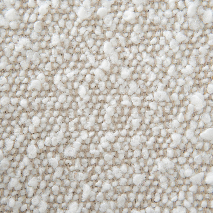 Off White Boucle Armchair - Walnut - View 16