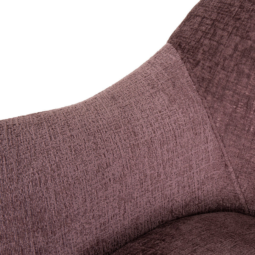 Fabric Armchair - Plum - View 10