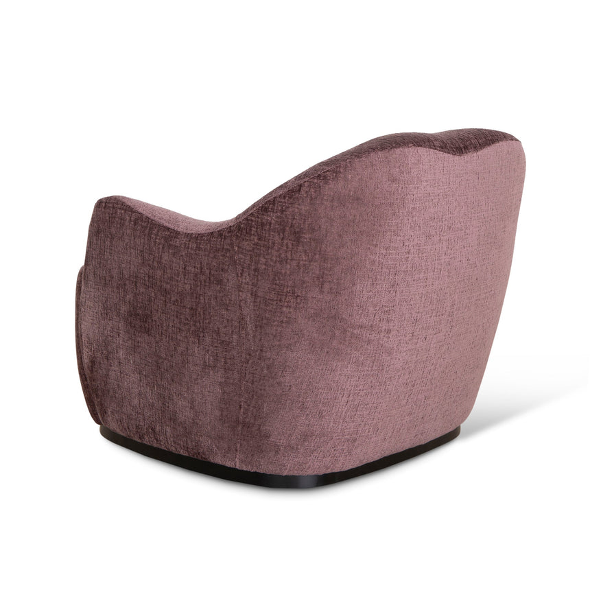 Fabric Armchair - Plum - View 4