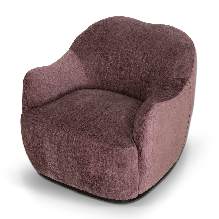 Fabric Armchair - Plum - View 6