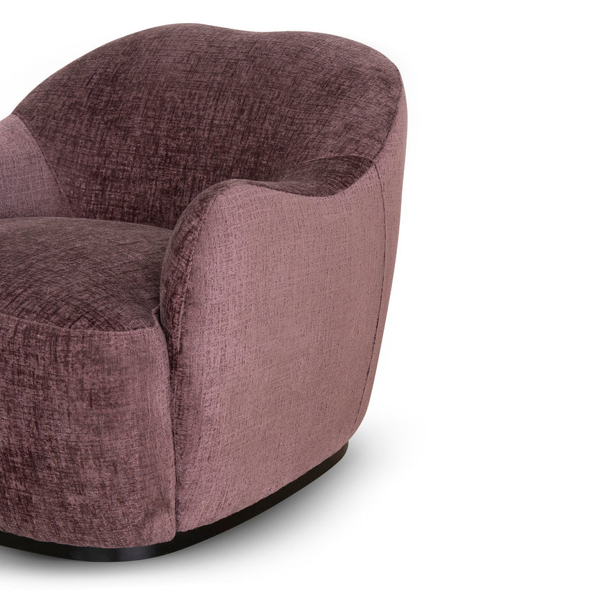Fabric Armchair - Plum - View 7
