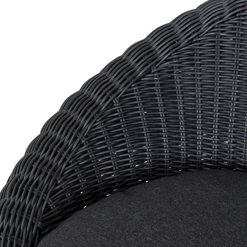Outdoor Lounge Chair - Full Black - View 11