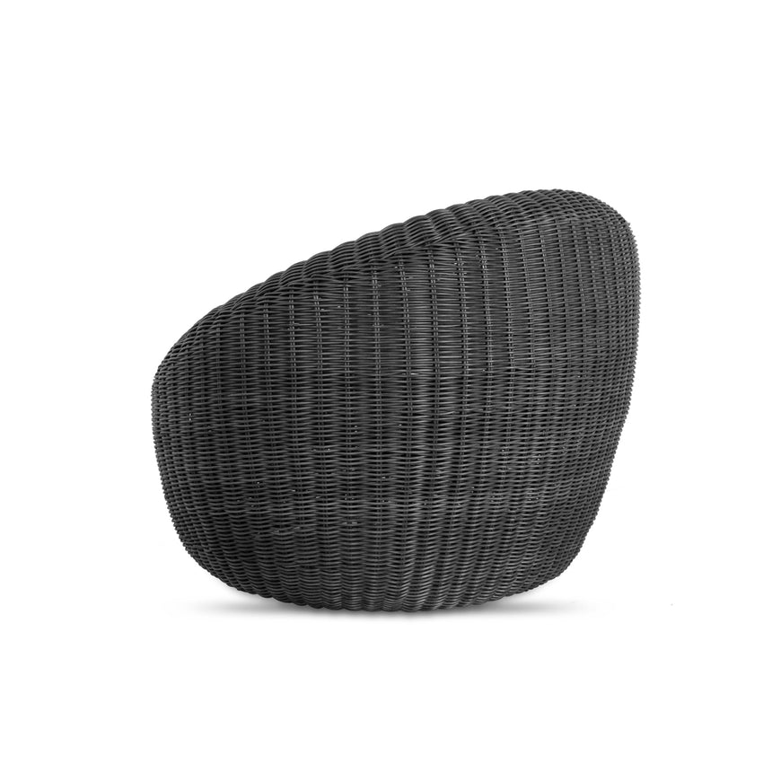 Outdoor Lounge Chair - Full Black - View 4