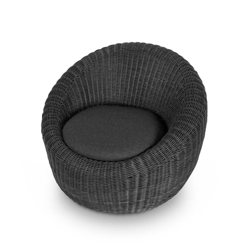 Outdoor Lounge Chair - Full Black - View 6