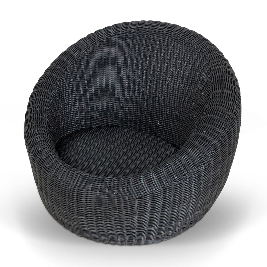 Outdoor Lounge Chair - Full Black - View 7