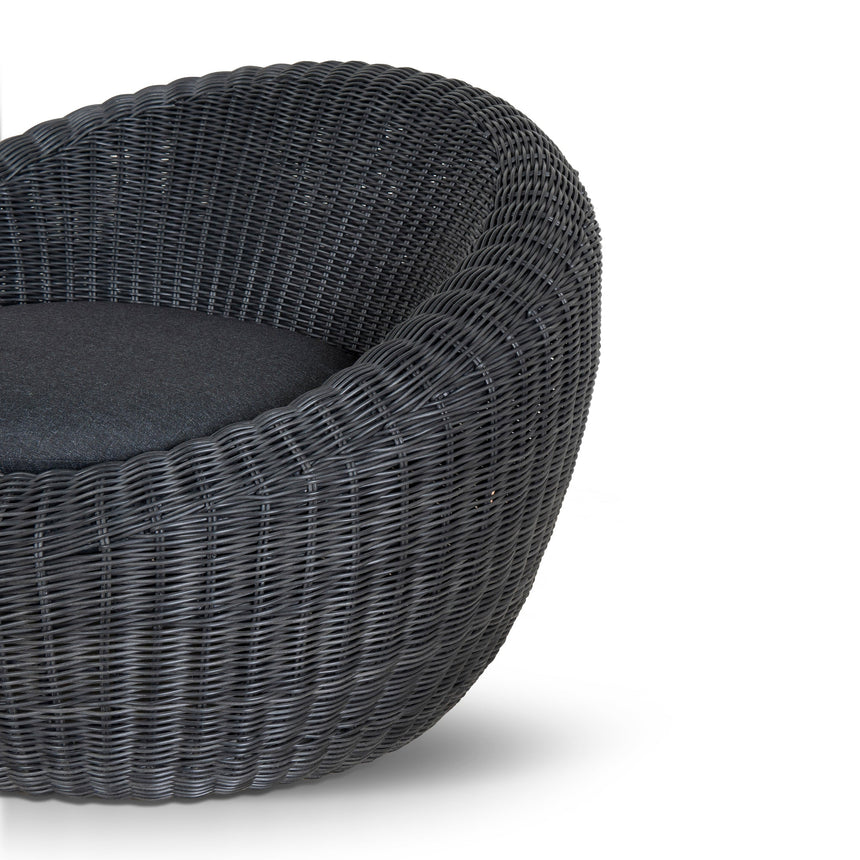 Outdoor Lounge Chair - Full Black - View 8
