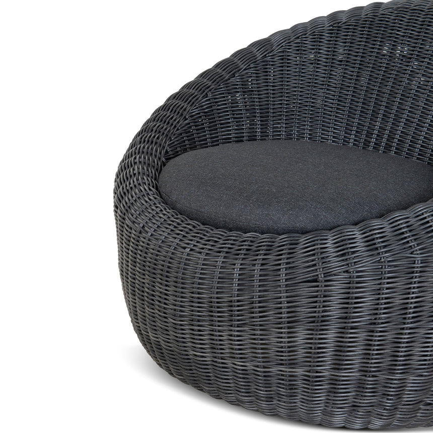 Outdoor Lounge Chair - Full Black - View 9