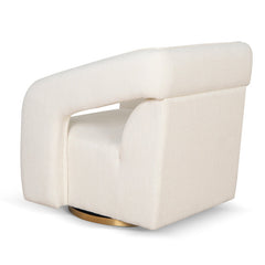CLC10195-CA Swivel Armchair - White