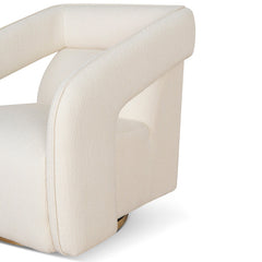 CLC10195-CA Swivel Armchair - White