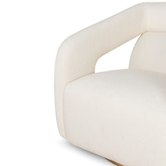 CLC10195-CA Swivel Armchair - White
