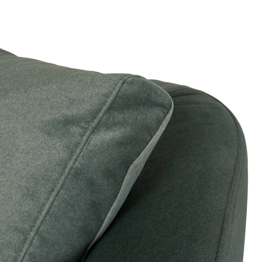 3 Seater Fabric Sofa - Burnt Green - View 18